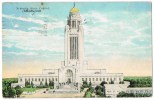 Stati Uniti Nebraska Cartolina Animata Viaggiata 16.8.1925 X Palermo Sicily - Lincoln