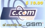 MOV-01 TARJETA GSM DE CUBA DE $10  REVERSO AZUL - Cuba