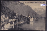 Château De Chillon Et La Gare De Veytaux Vers 1921 ; Timbres Décolés (6782) - Veytaux