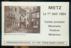 CPM  Neuve Bourse CP Monnaies Timbres Minéraux à METZ  Le 1er Avril 1984  ( 1000 Exemplaires ) - Sammlerbörsen & Sammlerausstellungen