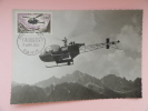 CARTE MAXIMUM MAXIMUM CARD ALOUETTE II FRANCE RARE - Hélicoptères