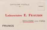 BOLOGNA PER PARIGI  -  " Laboratoire E. Fraudin " Buono Sconto  - Card  /  Cartolina Pubblicitaria - Publicity