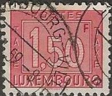 LUXEMBOURG 1946 Postage Due - 1f.50 Red FU - Strafport