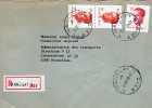 3510   Carta, Certificada  RANSART  , 1988, Bélgica, Cover, - Storia Postale