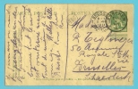 Entier Met Stempel ESSCHEN Op 4/08/1914 (1°dag Oorlog) Naar BRUXELLES (Schaerbeek) Op 05/08/1914 - Zona Non Occupata