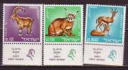 J5008 - ISRAEL Yv N°351/53 ** AVEC TAB Animaux Animals - Nuovi (con Tab)