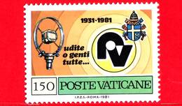 Nuovo - MNH - VATICANO  - 1981 - 50º Anniversario Della Radio Vaticana - 150 L. • Udite O Genti Tutte - Ungebraucht