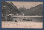 URI - CP ANIMEE FLUELEN MIT DEM BRISTENSTOCK - N°1620 E. GOETZ PHOT. LUZERN - CIRCULEE EN 1905 - Flüelen