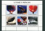 S.Tomé E Principe 2003.MNH**.Zeppelins.Montgolfieres.Airships.Ballons Dirigeable.Luftballons.Mongolfiere.Aérostat. - Zeppelin