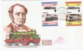 Tuvalu. Leaders Of The World. Nice Fdc.4 October 1984    Trains/Railways/Eisenbahn - Tuvalu