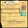 1938 Sutedenland - Sudety. Parcel Card. Tetschen 25.11.38.  (A11047) - Sudetenland