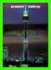 SYDNEY, AUSTRALIA - SYDNEY TOWER FLOODLIT - BARTEL POSTCAR & SOUVENIRS - - Sydney