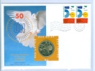 Nederland Stamps On First Day Cover And ECU Letter - 50th United Nations - Variétés Et Curiosités