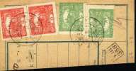 Czechoslovakia. Parcel Card With Postage Due Stamps. Miroslav 15.IX.20. +  Úpice 16.IX.20. (A08017) - Timbres-taxe