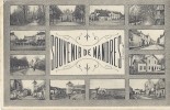 Cp 94 MANDRES Souvenir De ( Gare Place Scène Agricole  Commerce Ferme Pigeonnier ) Cachet 66 Rég D'infanterie - Mandres Les Roses