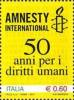 ITALIA - ITALIE - ITALY - 2011 - 50° ANN. DI AMNESTY INTERNATIONAL  - 1 Francobollo ** MNH - 2011-20: Ungebraucht