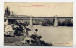 K17 - LIMOUX - Pont De Fer Sur L'Aude Et Moulin Des Religieuses (BEAU PLAN De Lavandières - Scan Du Verso) - Limoux