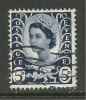 WALES GB 1968  5d ROYAL BLUE USED STAMP SG W11 (J143) - Pays De Galles