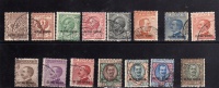 OLTRE GIUBA 1925 SOPRASTAMPATI DEL REGNO SERIE COMPLETA 11 VALORI USED - Oltre Giuba