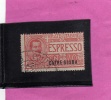 OLTRE GIUBA 1926 ESPRESSO SPECIAL DELIVERY CENT. 70 C USATO USED OBLITERE' - Oltre Giuba