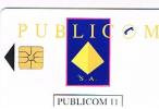 COSTA D'AVORIO (IVORY COAST) - PUBLICOM - LOGO 11 UNITES - USED  -  RIF. 516 - Ivoorkust