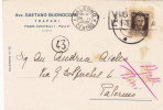 TRAPANI / PALERMO - Card / Cartolina Pubblicit.  25.2.1942  "Avv. Gaetano Buonocore" - Imper. Cent. 30 Isolato - Reklame