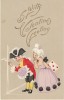 St. Valentines Greetings, Artist Children Dressed Costume Adults  C1900s/10s Vintage Postcard - Saint-Valentin