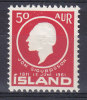 Iceland 1961 Mi. 349   50 A Geburtstag Von Birthday Of Jón Sigurdsson MNH** - Ungebraucht