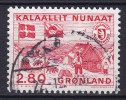 Greenland 1986 Mi. 163    2.80 Kr Eigene Portoheit Grönlands Poststation Flagge National Flag - Usados