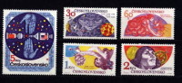 CS 1975 Mi 2278-82 Space ** - Unused Stamps