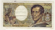 200  Francs  Montesquieu  -  1994  -  P.155f  -  Alphabet K.159  - Fayette N° 70-2/1 - 200 F 1981-1994 ''Montesquieu''