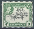 BAHAWALPUR -  1949 - MNH/***- COTON  SOUVERAIN -  Yv 20 - Lot 4691 - Bahawalpur