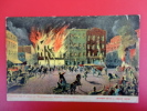 Fire--- Fighting The Flames At Wonderland Revere Beach Ma   1908 Cancel     ----ref    355 - Disasters