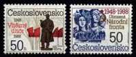 CS 1988 Mi 2944-5 Yt 2755-6 ** February Revolution - Unused Stamps