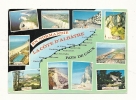 Cp, Carte Géographique, La Côte D´Albatre, Voyagée 1988 - Carte Geografiche