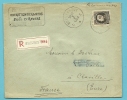 214 Op Brief Aangetekend Met Stempel BORGERHOUT  (VK) - 1921-1925 Kleine Montenez