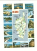 Cp, Carte Géographique, La Corse, Voyagée 1978 - Landkarten