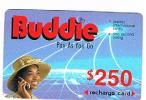 ZIMBABWE - ECONET (GSM RECHARGE) - BUDDIE: GIRL 250 - EXP. 1.1.2000  -   USED    RIF. 2677 - Zimbabwe