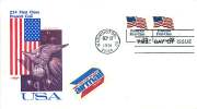 1991  $0.23  Flag  Presorted First Class  Coil Stamp  Pair  Sc 2605 - 1991-2000