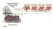 1986  Transportation Series Tractor  Coi Strip Of 4  Precancelled Untagged  Sc 2127a - 1981-1990