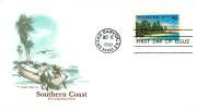 1990  Southern Coast  Air Mail Stamp  Sc C127 - 1971-1980