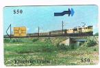 ZIMBABWE    - PTC  (CHIP ) -  ELECTRIC TRAIN   EXP.12.00 - USED  -  RIF. 2672 - Simbabwe