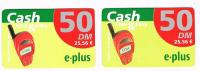 GERMANIA (GERMANY) - E PLUS   (GSM RECHARGE) -    LOT OF 2 WITH DIFFERENT EXP.      - USED ° - RIF. 5837 - [2] Prepaid