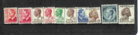 Australia-1950-57 KGVI Def Wtmk  ASC 258-267     MNH - Colecciones