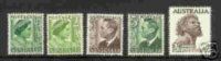 Australia-1950-57 KGVI No Watermark Paper Set 5 ASC 268-271      MNH - Sammlungen