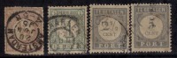 Netherlands Used Postage Due &  Others, 4 Diff., - Strafportzegels