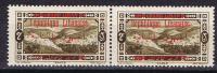 Grand Liban: 1928 , Maury 110 + 110 A , Yv 111a + 111 Surcharge R Incomplete , Neuf ** MNH - Unused Stamps