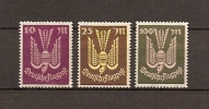 DEUTSCHES REICH DR IMPERIO FLUGPOST-ERGÄNZUNGSWERTE 1923 / MNH / 235 - 237 - Correo Aéreo & Zeppelin