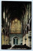 POSTCARD HEREFORD CATHEDRAL NAVE WEST FRITH EARLY COLOUR CARD CIRCA 1918 - Herefordshire