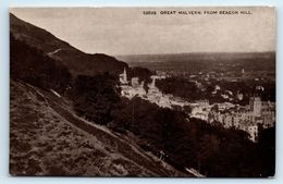 POSTCARD GREAT MALVERN WORCESTERSHIRE FROM BEACON HILL RPPC GLOSSY VG CONDIITON - Sonstige & Ohne Zuordnung